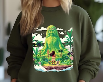 Disney Moana Te Fiti Fairy Garden Sweatshirt, Moana 2 Movie Day Hoodie, Queen Of Plant, Mother Island Sweater, Disneyland Family Crewneck