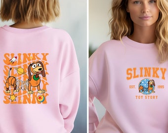 Toy Story Slinky Dog Sweatshirt, Toy Story Hoodie, Disneyland Family Trip Sweater, Matching Holiday Disney Trip Shirt Toy Story Fans Sweater
