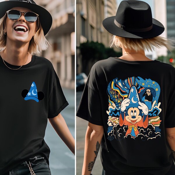 Fantasia Movie Shirt, Comfort Colors Fantasia Sorcerer Mickey T-shirt, Retro Fantasmic Tee, Disney Trip Tee, Disney Movie Fans Shirt