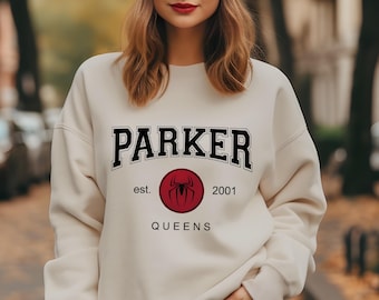 Peter Parker Queens Spiderman Sweater and Hoodies : Gildan Unisex Adults & Kids