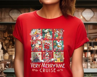 Disney Christmas Cruise 2026 Shirt, Very Merrytime Cruise Tee, Mickey and Co Family Christmas Cruise, Matching Family Xmas Cruise Tees