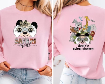 Mickey and Friends Animal Kingdom Sweaters, Disney Animal Kingdom Family Trip Matching Minnie Mickey Goofy Pluto Daisy Donald Safari Hoodies