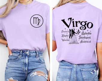 Virgo Shirt, Virgo Zodiac Shirt, Horoscope Tees, Zodiac Birthday, Virgo Astrology Tees, Birthday Gifts, Virgo Gift August September Birthday