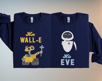 Wall-e & Eve Matching Couple Sweater and Hoodies, Valentines Day Gifts
