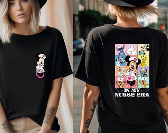 Minnie Mouse in My Nurse Era Shirt, Minnie Mouse Nurse Shirt, Disney Nurses Day Tees, Nurses Day Gift, Cute Nursing School Tee, Nurse's Gift