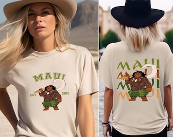 Maui Shirt, Comfort Colors Maui Character T-shirt, Moana Movie Tee, Disney Trip Tee, Matching Disneyland Tees, Holiday Gifts