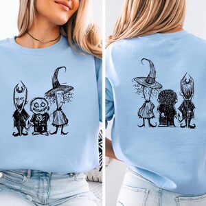 Nightmare Before Christmas Sweater, Halloween Hoodie, Lock Shock Barrel Halloween Party Crewneck, Horror Movies, Oogie Boogie Trick or Treat afbeelding 2