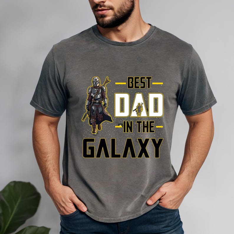 Mandalorian Grogu Best Dad and Best Son In The Galaxy Shirt, Matching Father and Son Tees, Star Wars Fathers Day Gifts, Dad's Gift immagine 7