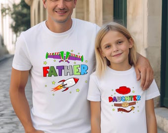 Toy Story Father And Son Matching Tees, Toy Story Dad And Daughter Matching Tee, Father's Day Gift, Disney Family Shirts, Kids Toy Story Tee