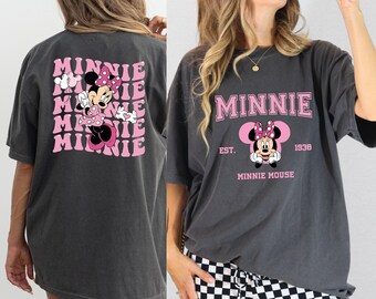 Minnie Mouse T-shirt, Girls Minnie Tees, Women's Disneyland Tee