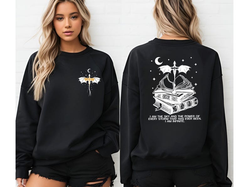 Fourth Wing Quotes Sweatshirt, Fourth Wing Inspired Hoodie, Basgiath War College Dragon Rider, Iron Flame Rebecca Yarros, Violet Sorrengail image 10