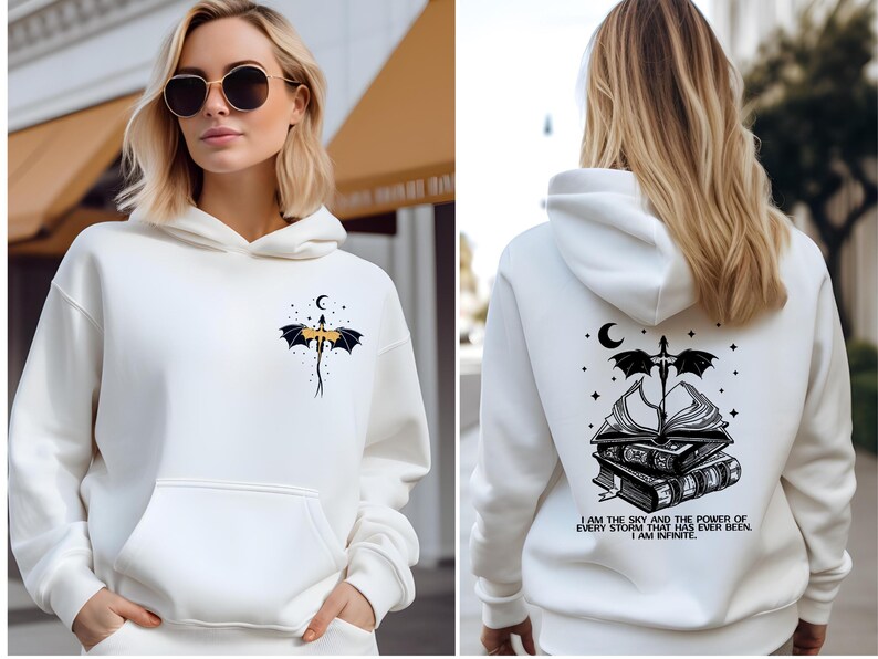 Fourth Wing Quotes Sweatshirt, Fourth Wing Inspired Hoodie, Basgiath War College Dragon Rider, Iron Flame Rebecca Yarros, Violet Sorrengail image 8