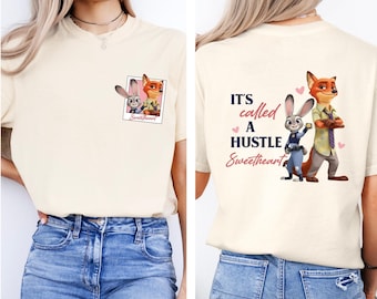 Judy Hopps Nick Wilde Sweetheart Shirt: Comfort Color Bella Canvas Adult Youth Toddler Tees