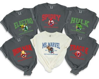 Spidey And His Amazing Friends Matching Group Shirt, Comfort Colors Disney Comic Tee, Spidey Birthday Shirts,  Avengers Spidey Group Tees