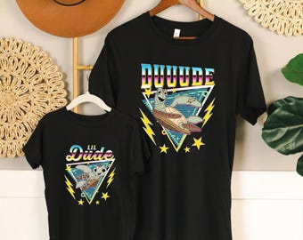 Duuude And Lil Dude Matching Father and Son Tees, Disneyland Dad And Son Shirts, Finding Nemo, Family Trip Tees, Fathers Day Gifts
