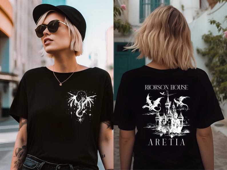 Xaden Riorson House Aretia Shirt, Fourth Wing Inspired Tee, Basgiath War Dragon Rider Shirt, Iron Flame Rebecca Yarros, Book Lovers Gift image 5