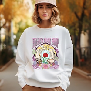Retro A Tale as Old as Time Sweater, Belle&#39;s Book Shop, Disney Princess Belle Disneyland Hoodie, Beauty and The Beast, Book Lover Belle Fans