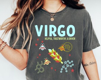 Virgo Shirt, Virgo Zodiac Shirt, Horoscope Tees, Zodiac Birthday, Virgo Astrology Tees, Birthday Gifts, Virgo Gift August September Birthday