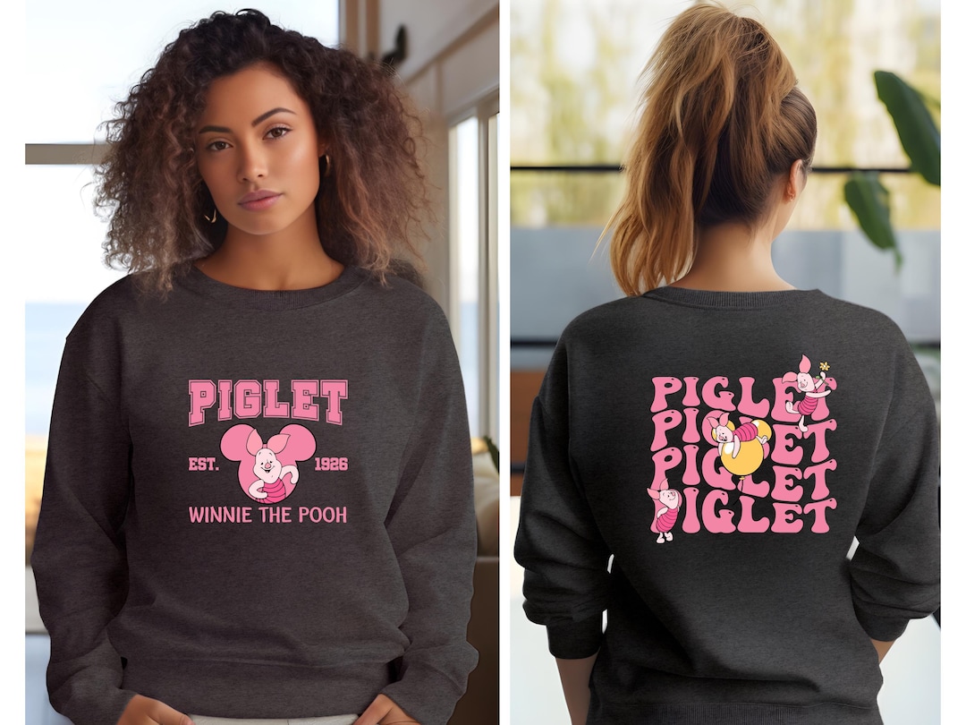 Piglet Sweatshirt, Winnie the Pooh Piglet Hoodie, Winnie the Pooh ...