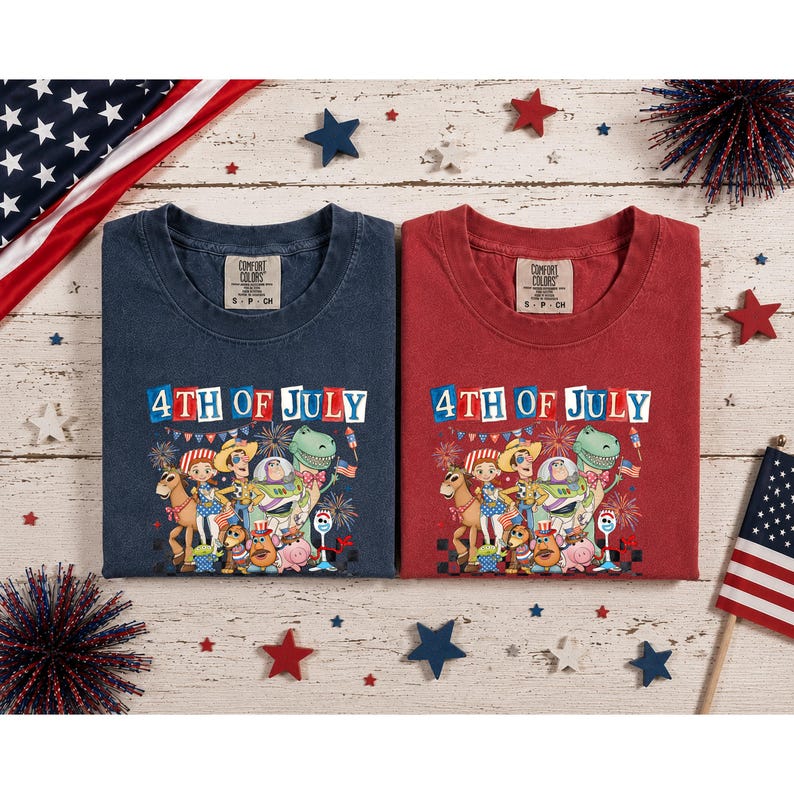 Toy Story 4th of July 1776 Shirt, 250th Anniversary Patriotic Toy Story Tee, Independence Day Celebration, July 4th Disneyland Trip Tee image 7