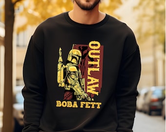 Retro Boba Fett Outlaw Star Wars Sweater and Hoodies : Unisex Adult Kids