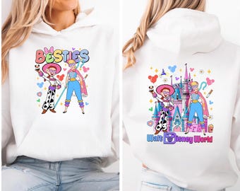 Toy Story Besties Sweater, Disneyland Bo Peep And Jessie Besties Hoodie, Disneyland Toy Story Best Friends, Girls Trip, Toy Story Fans Gift