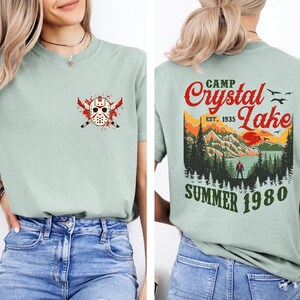 Camp Crystal Lake Shirt, Jason Voorhees Halloween Tee, Voorhees Camp Crystal Summer 1980 Retro Horror Movie Shirt, Jason Voorhees Fan Tees
