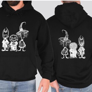 Nightmare Before Christmas Sweater, Halloween Hoodie, Lock Shock Barrel Halloween Party Crewneck, Horror Movies, Oogie Boogie Trick or Treat afbeelding 4