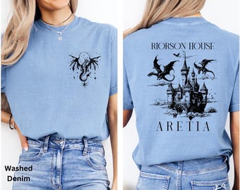 Xaden Riorson House Aretia Shirt, Fourth Wing Inspired Tee, Basgiath War Dragon Rider Shirt, Iron Flame Rebecca Yarros, Book Lovers Gift