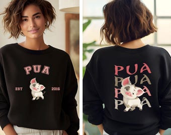 Pua Sweatshirt, Moana's Pig Pua Hoodie, Moana Movie Sweater, Matching Disneyland Vacation Sweaters, Disney Winter Crewneck