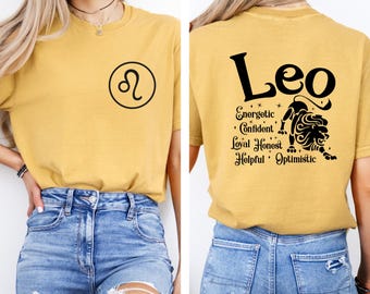 Leo Shirt, Leo Zodiac Shirt, Horoscope Tees, Zodiac Birthday, Leo Astrology Tees, Birthday Gifts, Leo Gifts, July August Birthday
