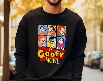 A Goofy Movie Sweater, Powerline Movie Hoodie, Max Goofy Powerline Crewneck, Goofy Disneyland Tour, 90's Party Sweater, Disneyland Trip