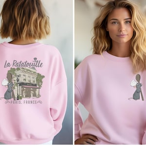Disney Ratatouille Paris France Sweatshirt, Two Sided Little Chef Remy Hoodie, Ratatouille Chef Sweater, Cook Lover Gift, Boyfriend Gift