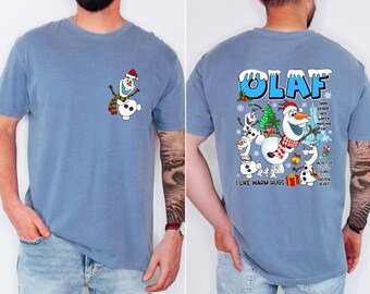 Olaf Christmas Shirt, Frozen Olaf Xmas Tee, Family Xmas Party Tees, Olaf Fans Holiday Gifts, Men's Holiday Trip Shirt, Kids Christmas Tees