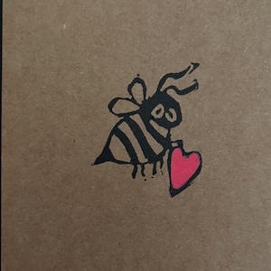 Cartes de voeux - lot de trois avec enveloppes - papier kraft