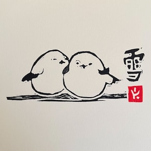 Japanese Fairy Birds-Affordable-Cute Original Art