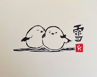 Pájaros hada japoneses - Asequibles - Lindos dibujos originales