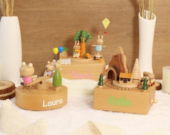 Personalized Wooden Music Box: Keepsake Birthday Gift