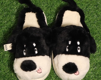 Customizable Plush Dog Slippers: Warm Anti-Slip Home Shoes