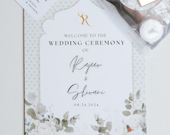 Hindu / Gujarati Wedding Program, Custom Indian Wedding Program, Hindu Wedding Day Itinerary, Indian Wedding Timeline