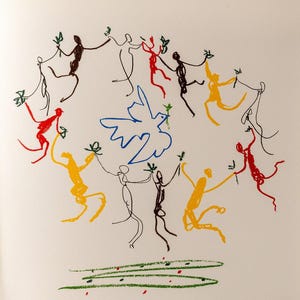 Pablo PICASSO: Jeugdronde - Gesigneerde litho