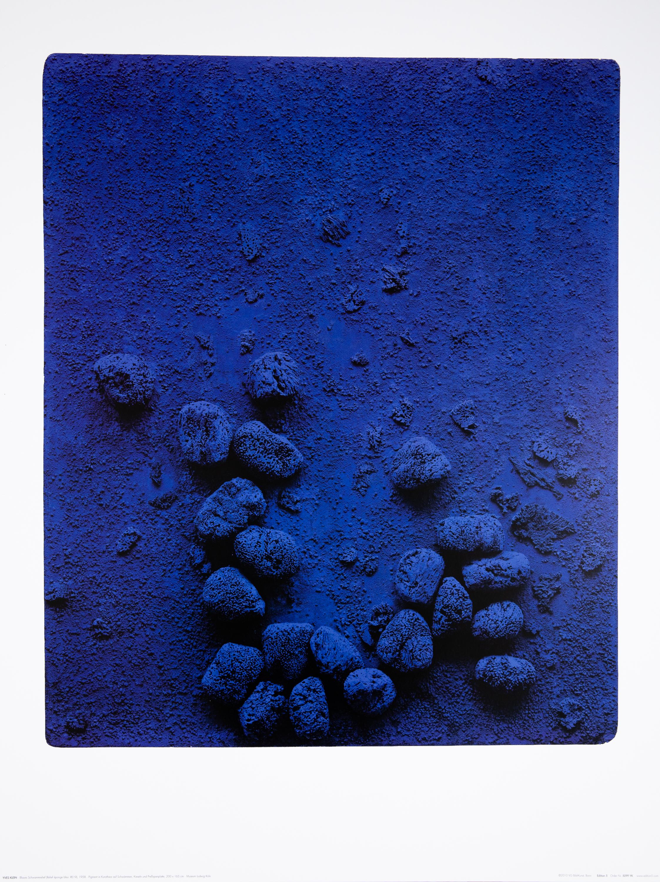 Yves Klein: Blue Sponge Relief (RE19) - Original Poster - Etsy