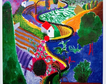 David Hockney: Nichols Canyon - Original color poster