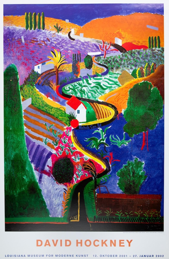 David Hockney: Nichols Canyon - Original Color Poster - Etsy