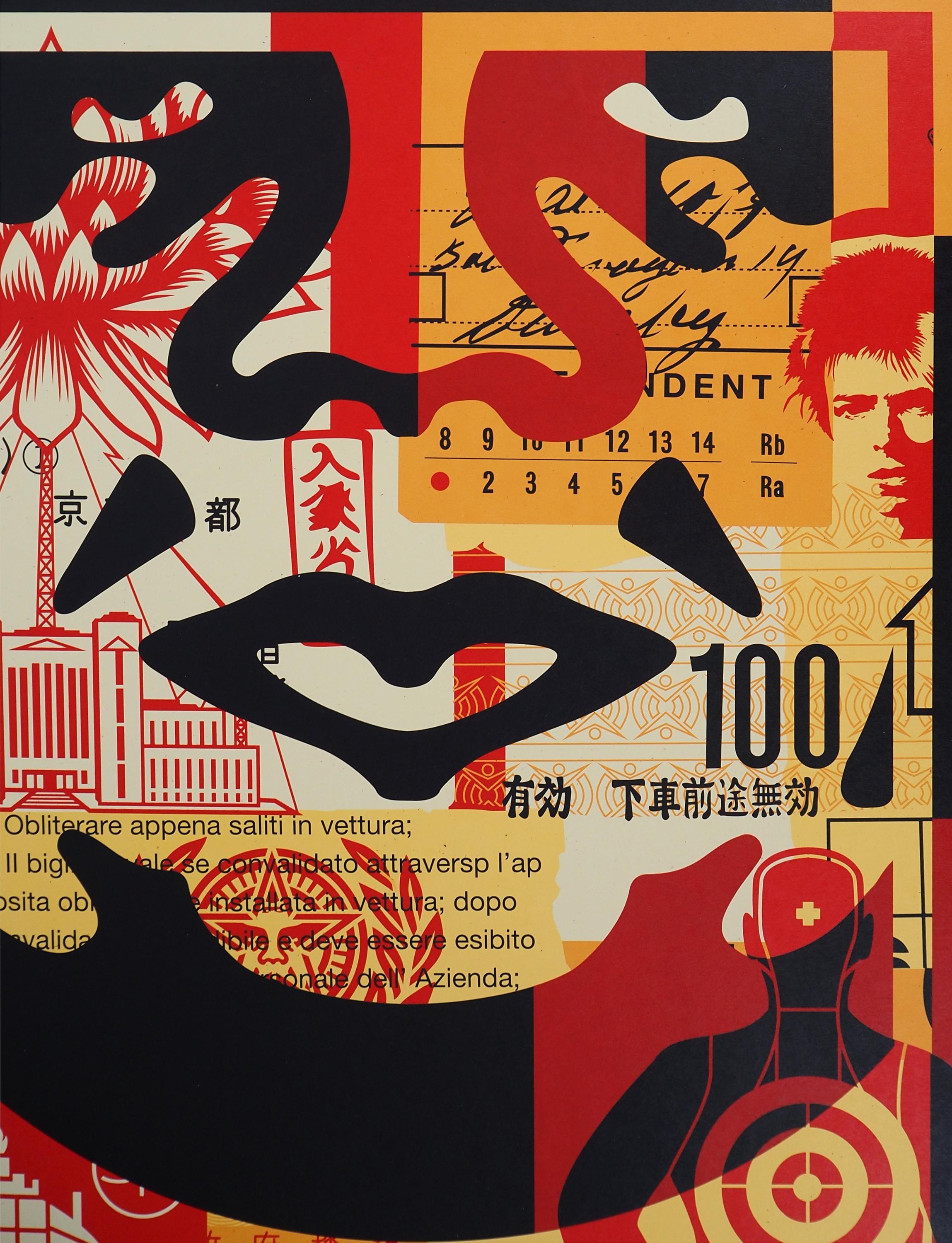 Shepard FAIREY (OBEY): Face Collage III - Original Signed