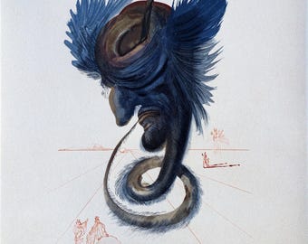 Salvador DALI: Soothsayers and Sorcerers - Original wood engraving