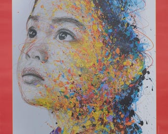 Hom NGUYEN : Fil d'Ariane - Affiche originale en couleurs