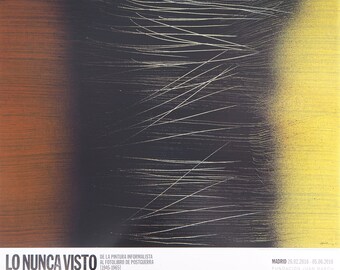 Hans Hartung: Abstract Composition - Original color poster