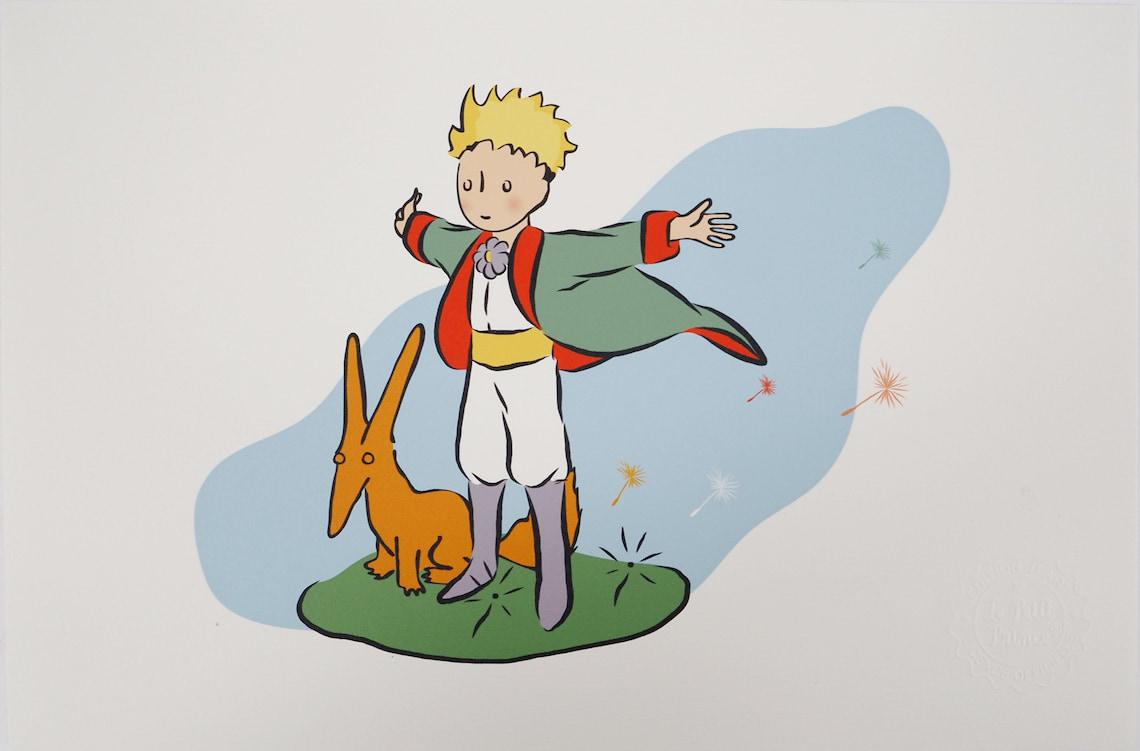 es Feher イラスト Saint-Exupéry 全集全3巻揃い Antoine DE SAINT-EXUPERY: the Little Prince and the Fox