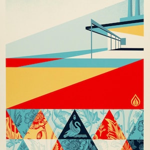 Shepard FAIREY (OBEY): Pattern of Denial - Original signed lithograph